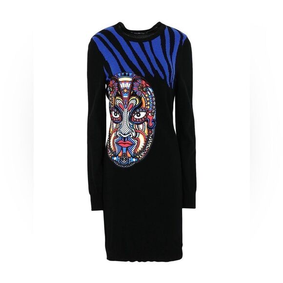 Custo Barcelona Wool Long Sleeve Mini Dress - Picture 3 of 14